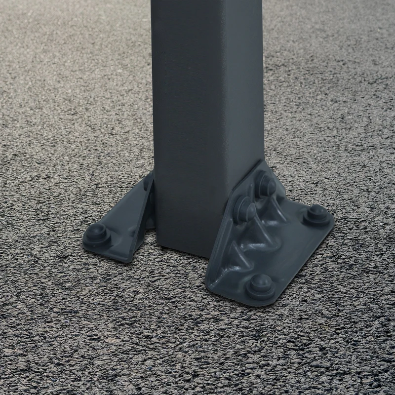 Carport Arcadia 11 m² 3,25 x 2,19 m aluminium anthracite – polycarbonate 6 mm, anti UV, 150 kg/m²