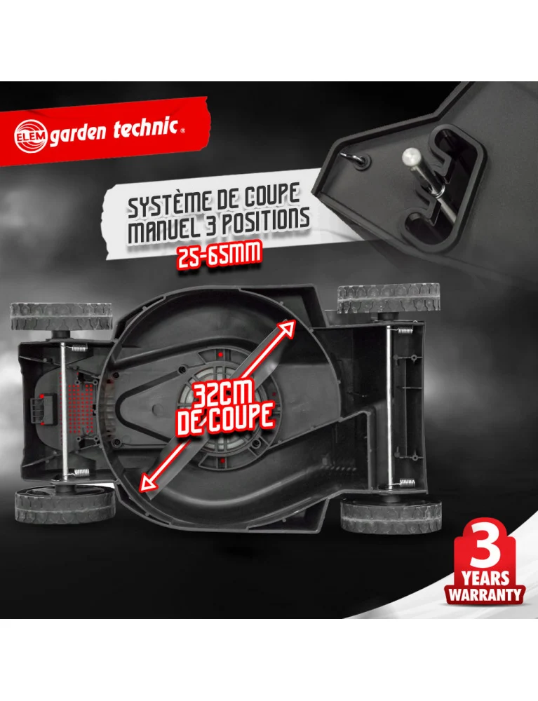Pack tondeuse 1300 W / coupe-bordure 250 W