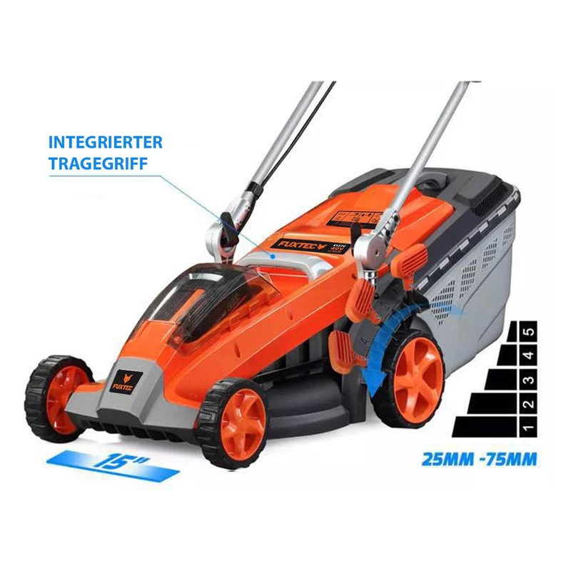 B-WARE Tondeuse à batterie 40 V FUXTEC E137C - sans batterie