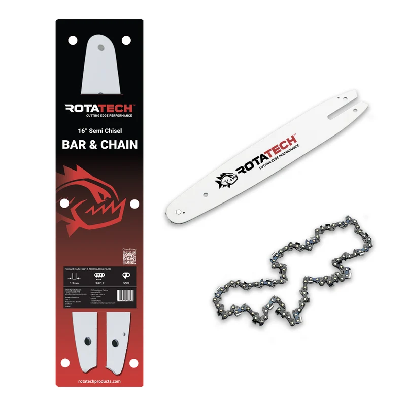 16" Rotatech Chainsaw Chain & Bar Combo Pack For STIHL E160 Semi-Chisel
