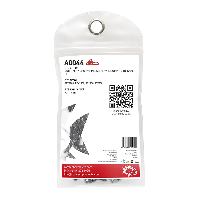 12" Rotatech Chainsaw Chain For EFCO PT2500 Semi-Chisel