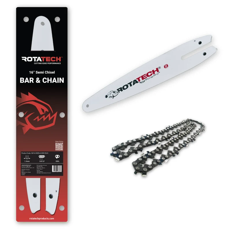 16" Rotatech Chainsaw Chain & Bar Combo Pack For STIHL MSE200 Semi-Chisel