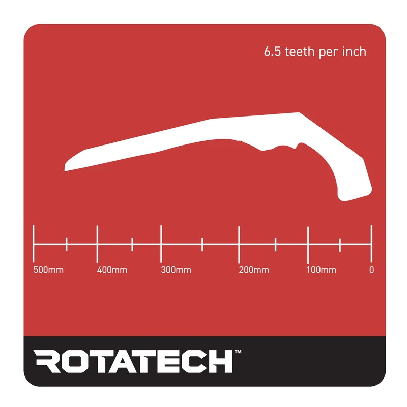 Rotatech Curved Pruning Saw with Ergonomic Plastic Handle