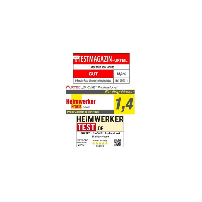 B-WARE FUXTEC Benzin Motorsense Multitool 2in1