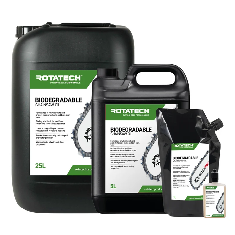 Rotatech Biodegradable Chainsaw Bar & Chain Oil