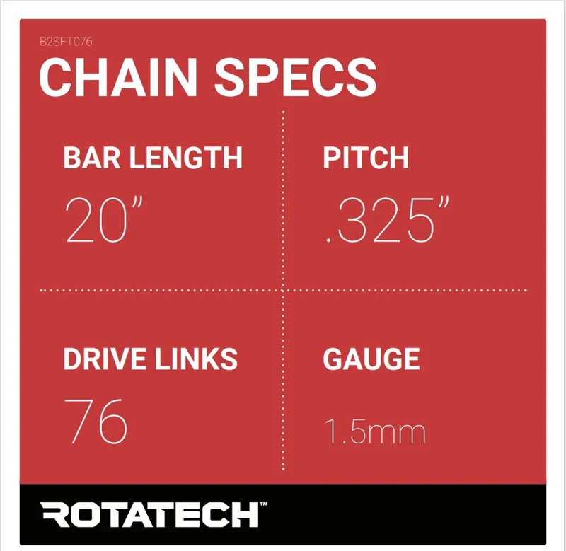 20" Rotatech Chainsaw Chain For Hyundai P6220C