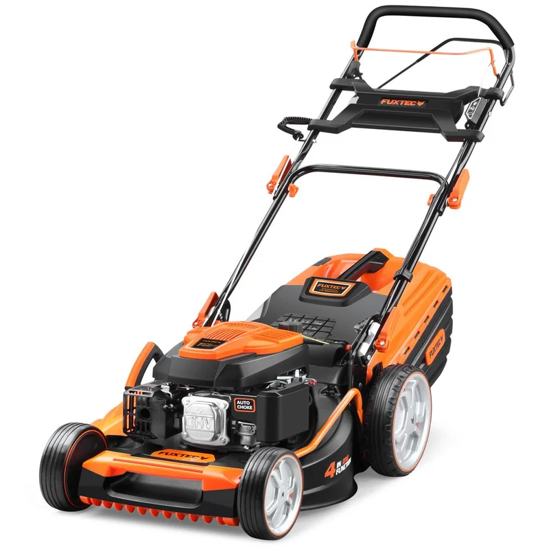 B-WARE Tondeuse thermique professionnelle autotractée FUXTEC FX-RM5396P - 196 cm3