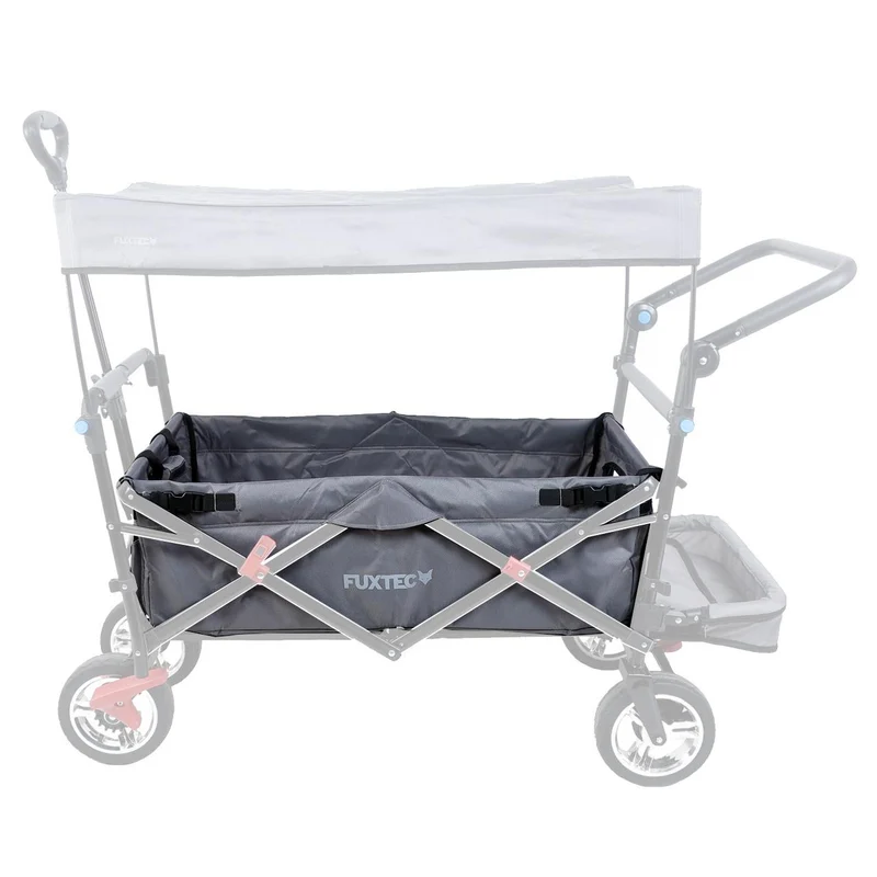 FUXTEC - Tissu d'habitacle chariot de transport pliable CT800 en gris