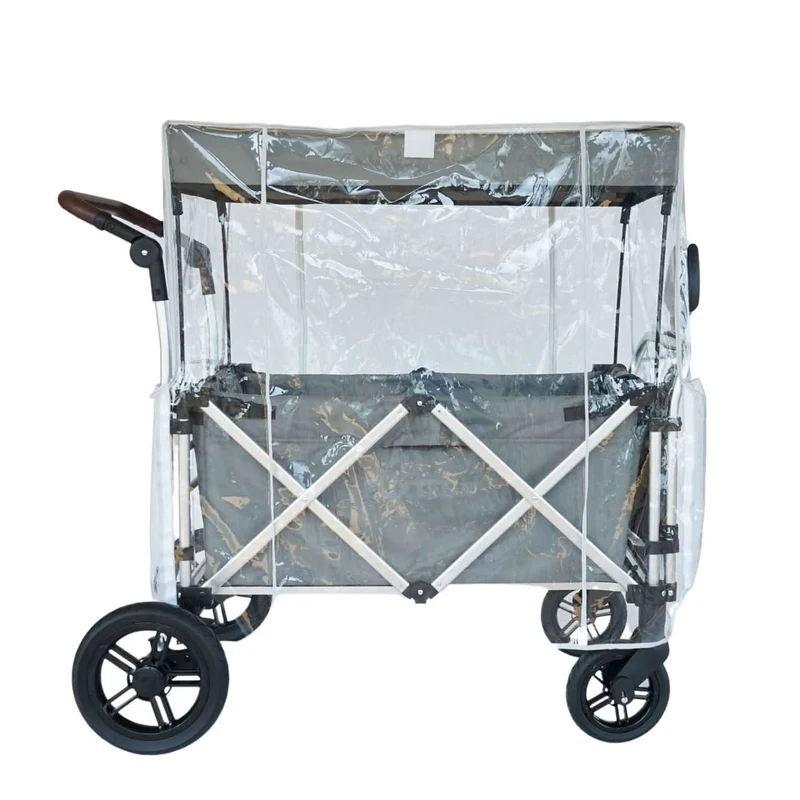 FUXTEC - Protection transparente contre la pluie pour le chariot pliable Super