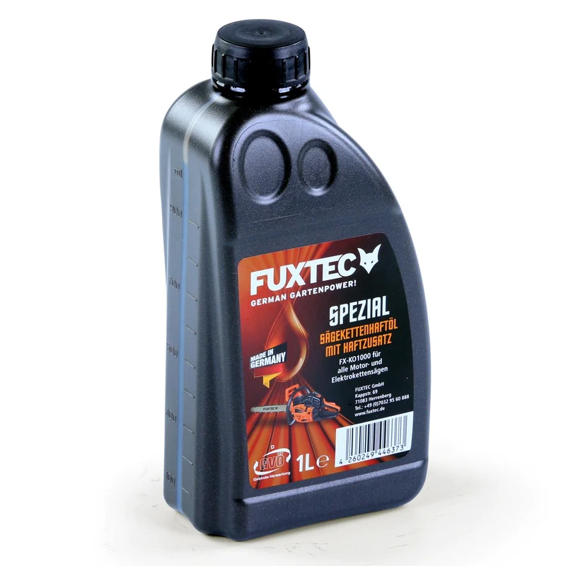 Huile pour chaîne de tronçonneuse FUXTEC avec additif adhésif 1 L