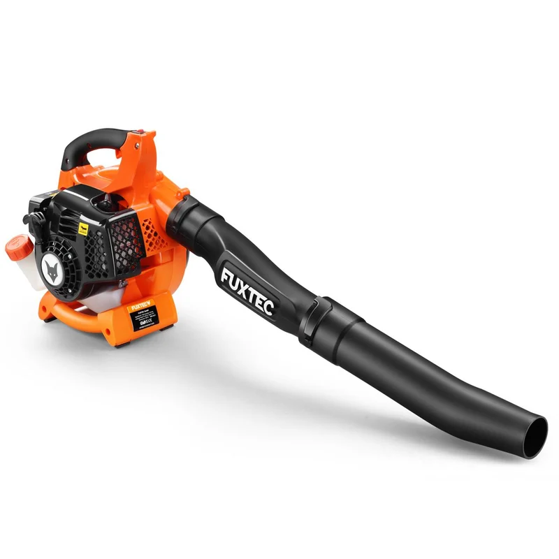 FUXTEC FX-LBS126 4 en 1 : aspirateur, souffleur et broyeur de feuilles, avec deux tuyaux de soufflage inclus
