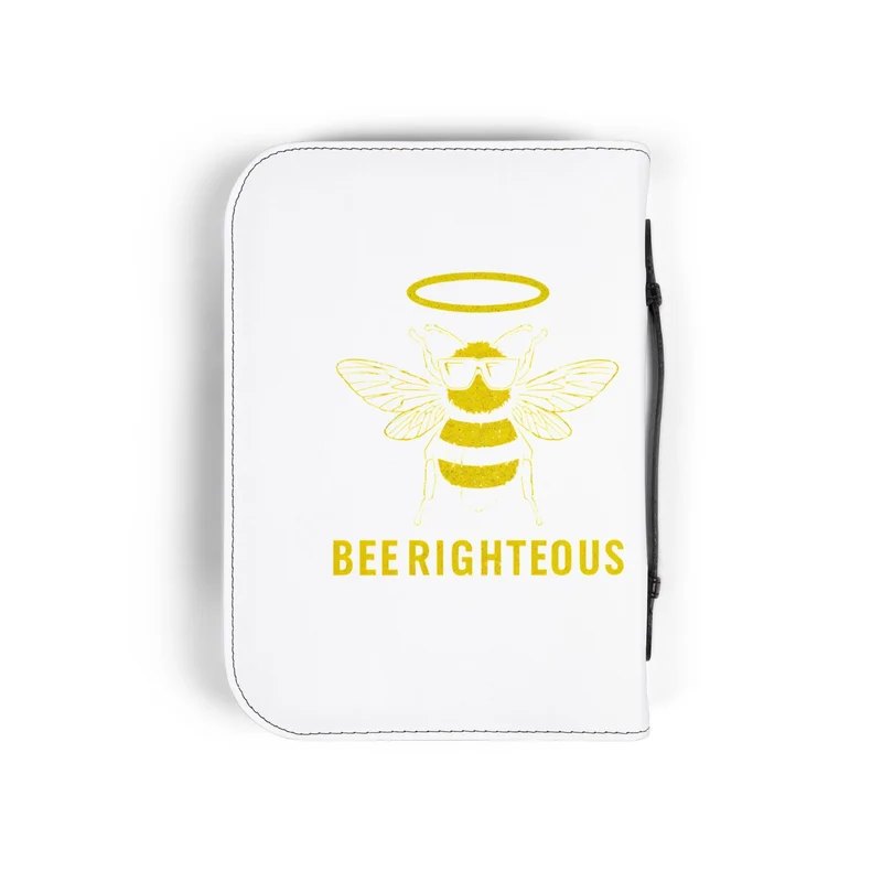 Honey Bee Bible Cover | Religious Gift & Faith Organizer, Inspirational Holder