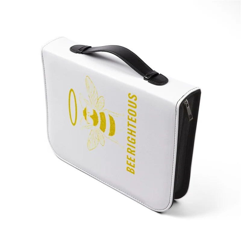 Honey Bee Bible Cover | Religious Gift & Faith Organizer, Inspirational Holder