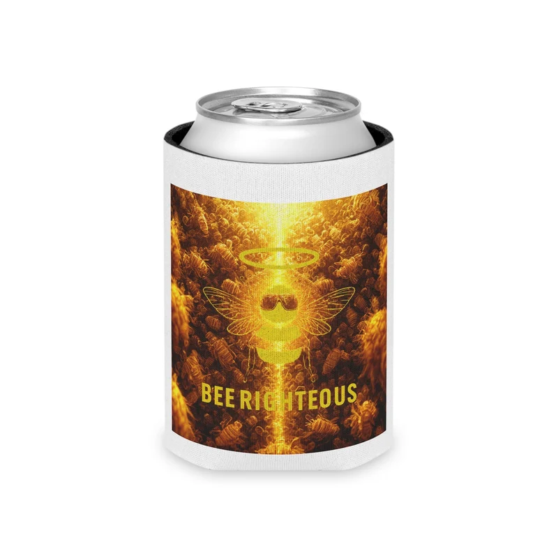 Bee Righteous Can Cooler - Eco-Friendly Party Beverage Holder & Summer BBQ Must-Have