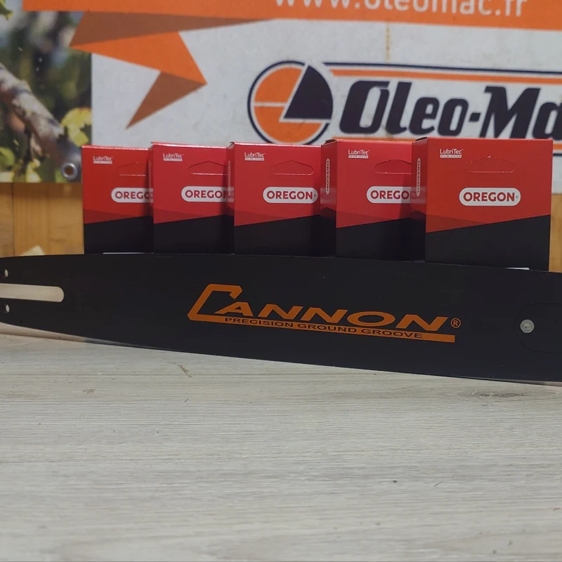 GUIDE 50 CM CANNON POUR HUSQVARNA + 5 CHAINES OREGON