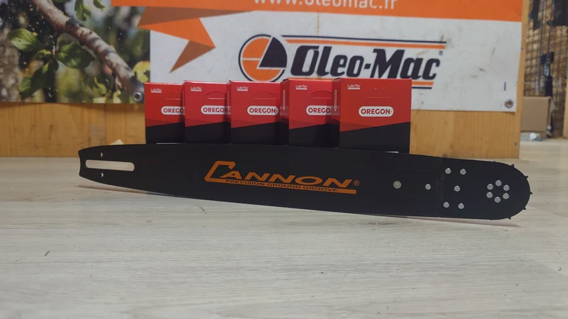 GUIDE 50 CM CANNON POUR HUSQVARNA + 5 CHAINES OREGON
