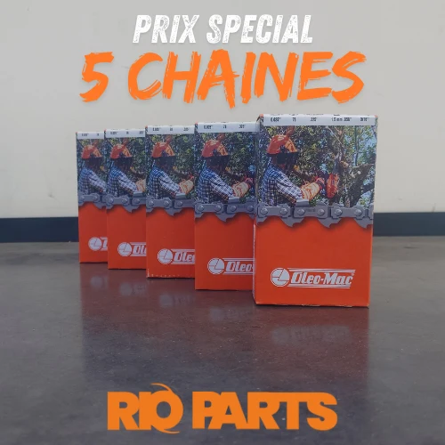 LOT DE 5 CHAINES OLEO-MAC POUR GSH 400