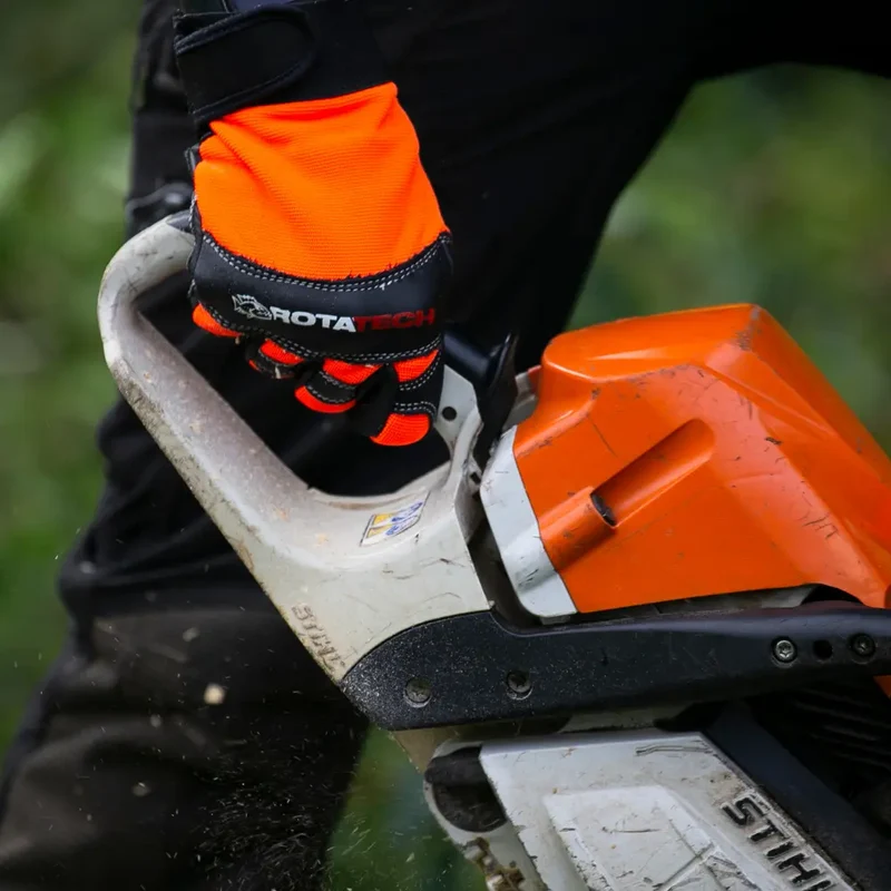 Rotatech Premium Chainsaw Safety Gloves - Class 1