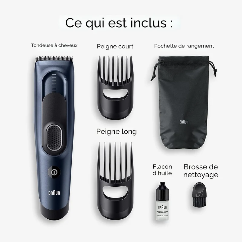 Tondeuse à cheveux, sans fil, Series 5, Braun