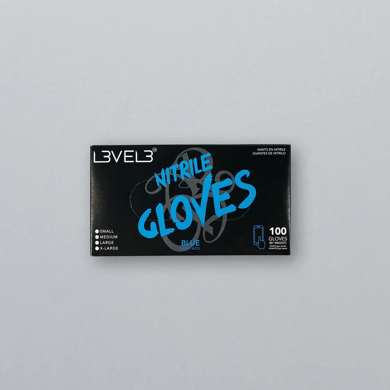 L3vel3 LV3 Nitrile Gloves - Blue, Small
