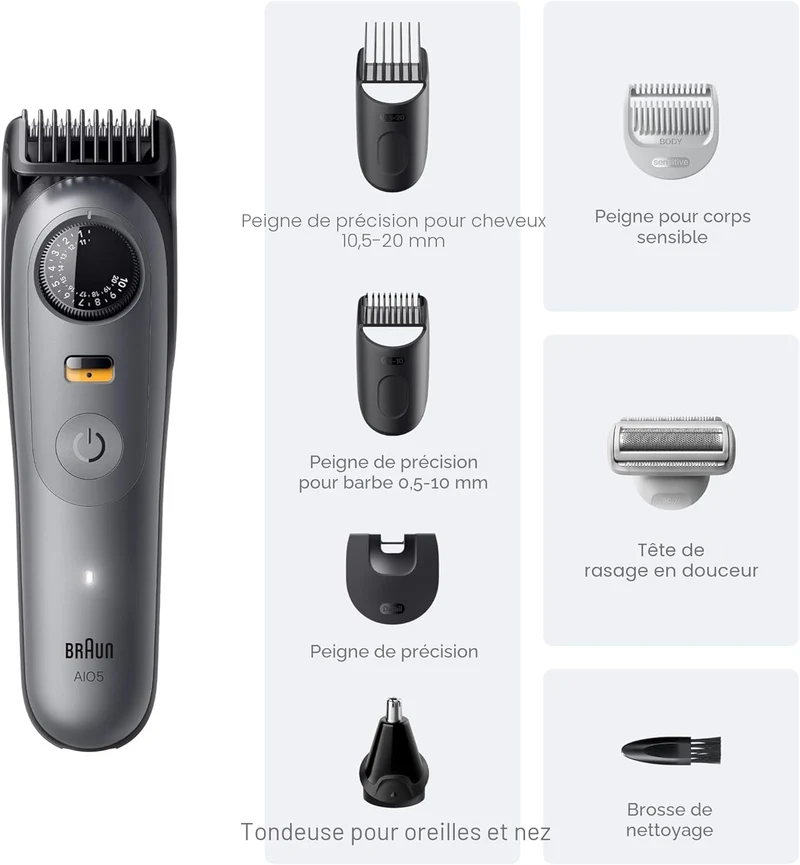Ensemble de tondeuse Series 5, AIO5510, Braun