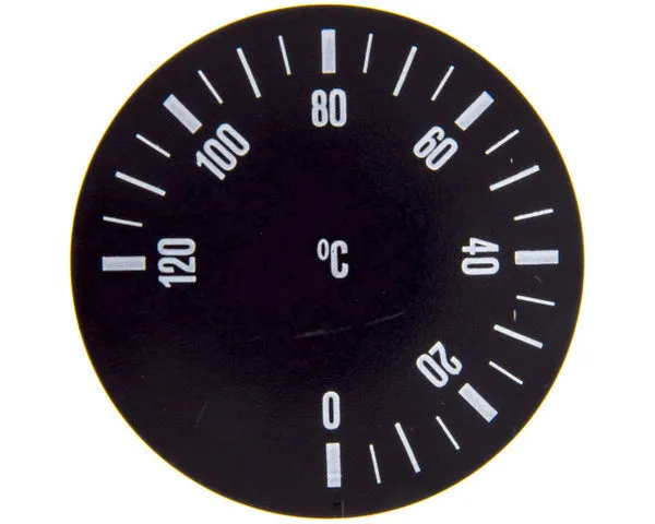 Manette thermostat 0-120ºC noir