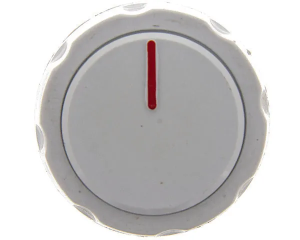 Commande de cuisinière standard blanche avec arbre court de 6 mm